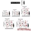 2pcs,Curtains Cute Christmas Rudolph Hat Gift (3) Modern Modern Curtains Durable Polyester Curtains Versatile All Use for