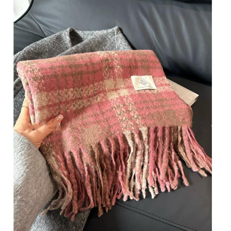 Měkký zimní šátek pro ženy Nejnovější stylový tkaný šátek teplý pro dámské šátky