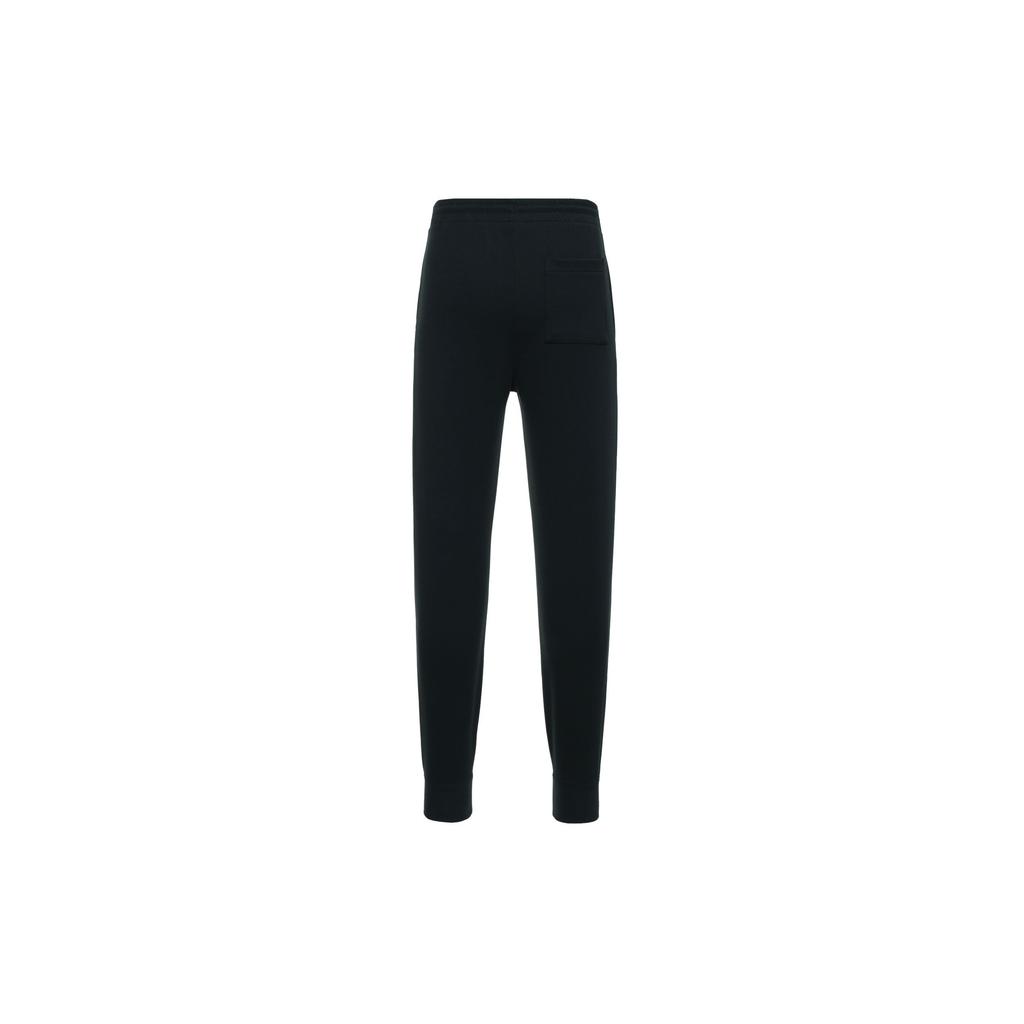Jordan Sneaker School Patch Letter Number Print Lace-Up Casual Cuffed Knit Sports Pants Kids Bottoms Black HF2142-010