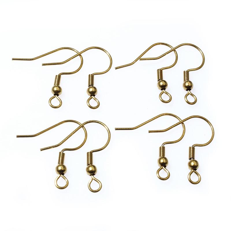 100pcs Stainless Steel Craft Earring Hooks Ear Wire DIY Jewelry Making Accessories Findings