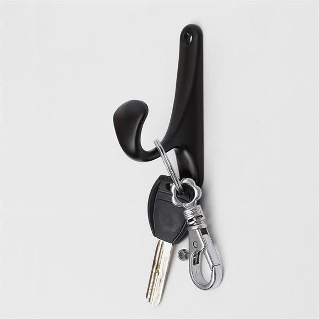 Nordic style single hook hanger (black) / wardrobe wall hanger