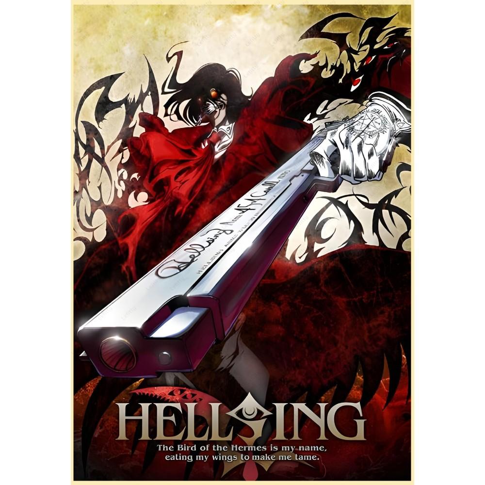 

Аниме H-Hellsing Японский Мультфильм Крутой Ретро Постер Липкое Настенное Искусство Принт Водонепроницаемый Дом Гостиная Спальня Бар Эстетический Декор 21cm×30cm NoFrame