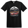 Racing Car T Shirt Vintage Mountain Landscape Graphic Tee Auto Lover Gift