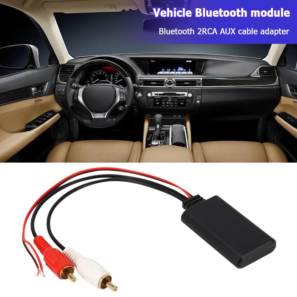 Bluetooth-compatible Audio Cable Module Music Audio Stereo Receiver Car Electronics Accessories for 2RCA Interface Vehicles