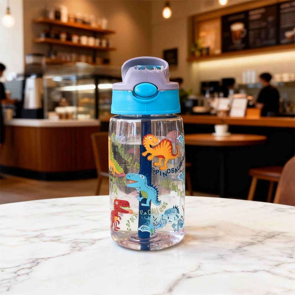 New Trendy Kids Water Sippy Cup Kids 480ml Water Bottle with Straw and Handle Portable Drinking Bottle Cup Children