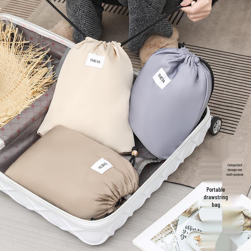 Large Capacity Drawstring Travel Organizer for Underwear & Clothes