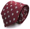 [MICHIKO LONDON] Michiko London Brand Necktie, Small Pattern, Emblem Pattern, 100% Silk, Crest, Jacquard Weave (A: Wine)