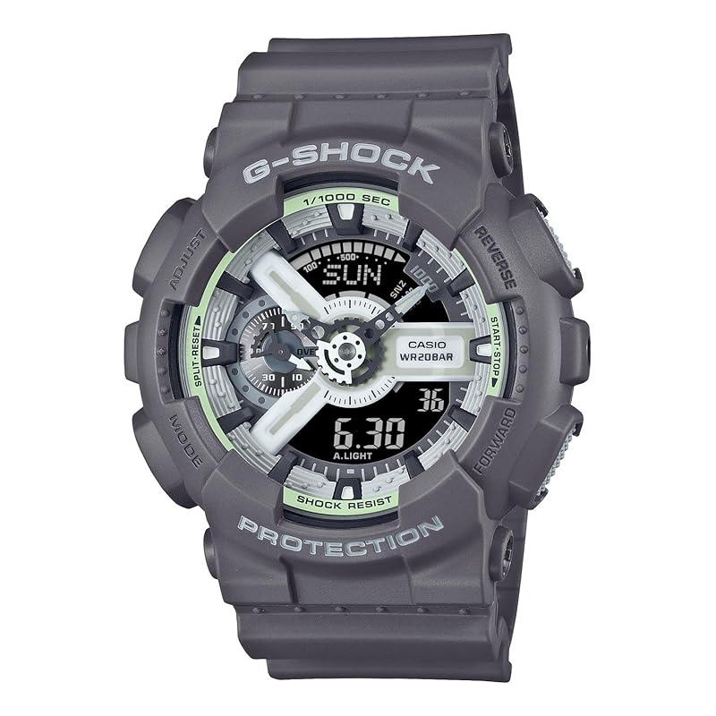 

[Casio] watch G-Shock []HIDDEN GLOW Series GA-110HD-8AJF men s gray