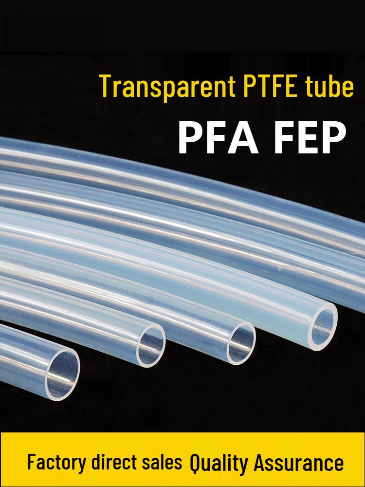 Transparent High-Temperature Resistant PTFE Teflon Tube - Insulating & Corrosion Resistant FEP/PFA Tube.