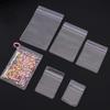 100pcs Side Punched Jewelry Storage Bags Transparent DIY Transparent Bag Necklace Storage Bag