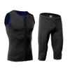 2mm Neoprene Wetsuit Shorts Vest Set Diving Snorkeling Surfing Thermal Swimsuit for Men Women