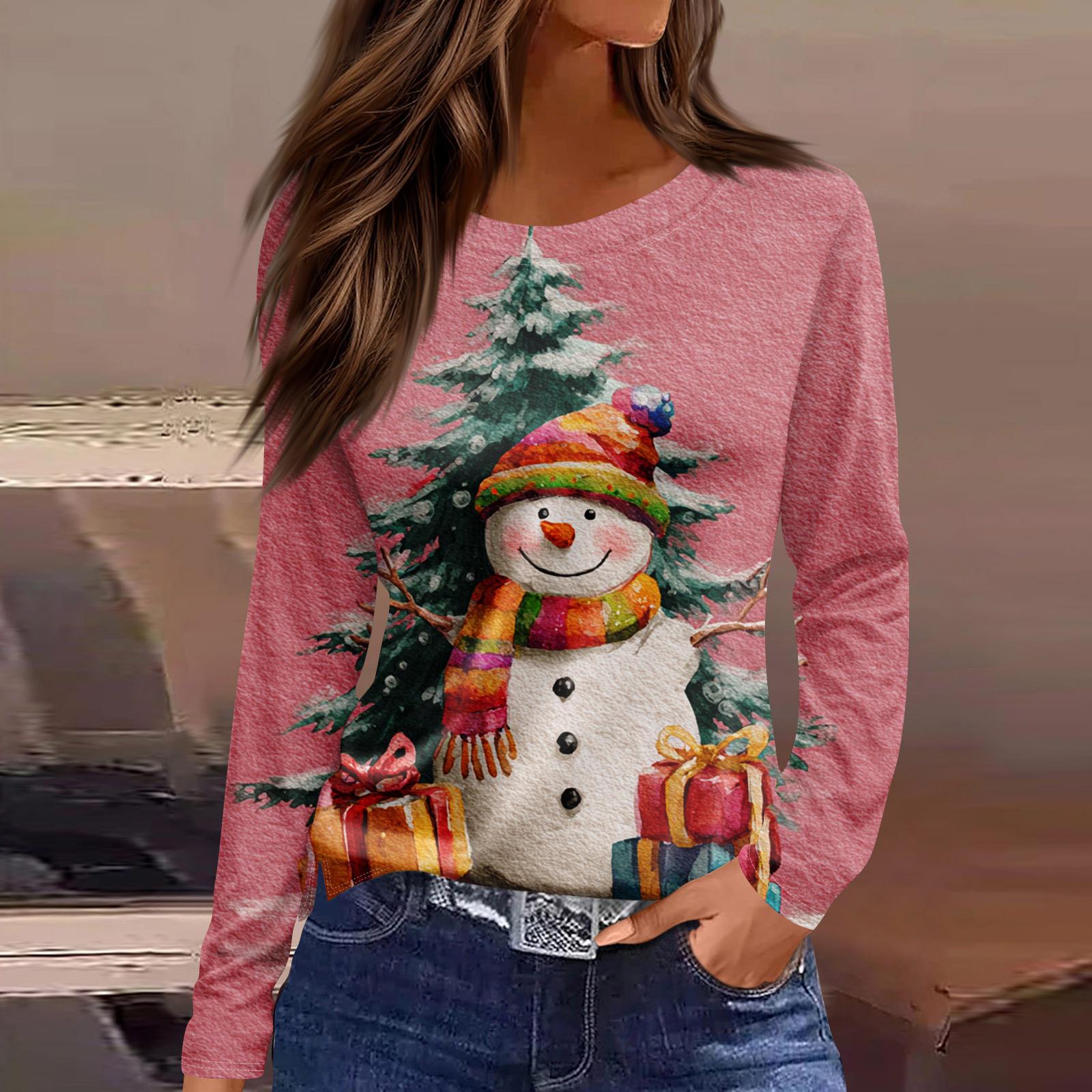 

Женская модная повседневная футболка с принтом на Хэллоуин, V-образным вырезом, средней длины, с карманом, рукавом 3/4 XXL розовый