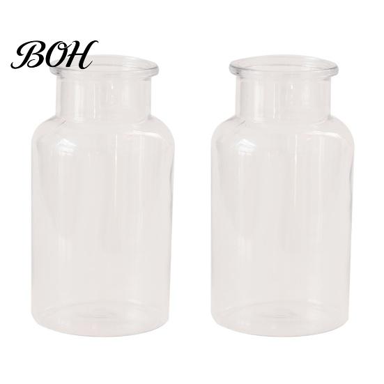 Stylish Table Centerpiece Small Vases for Flowers, Mini Clear Glass Bud Vases, Flowers Flower Vase Wedding Home Decor, Housewarming Gift Decorative