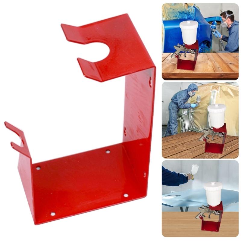 Rustproof Iron Sprayer Guns Organizers Paint Guns Holder Wall Bracket For Paint Tool Storage Easy Installation