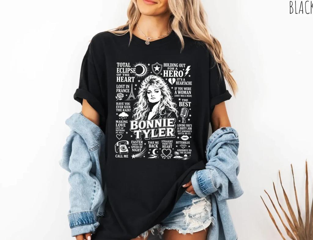 Camiseta Gráfica Bonnie Tyler Eclipse Total del Corazón