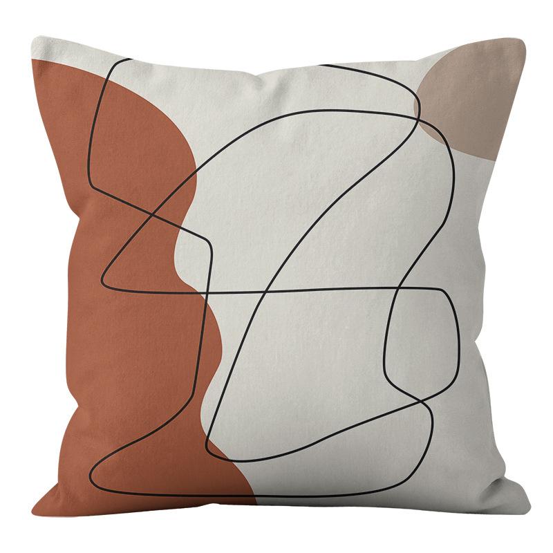 Kissenbezug Kissen Kreative Abstrakte Kunst Gestreiftes Gesicht Sofa Schlafzimmer Dekor Zuhause Auto Moda