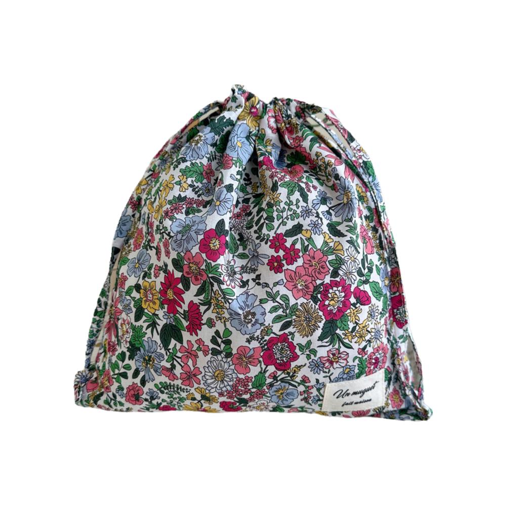 Lightweight Floral Drawstring Bag Reusable Floral Print Gift Bag Birthday Party Favors