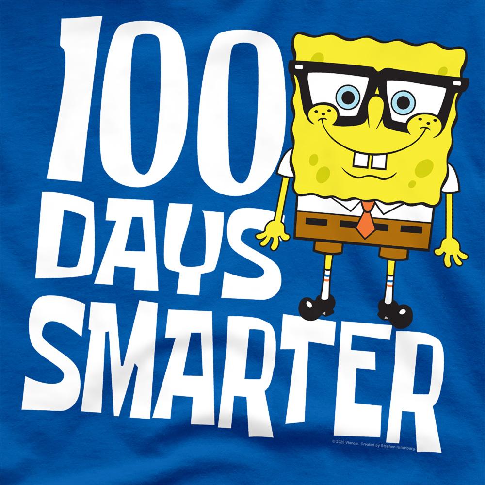 SvampBob Fyrkant Unisex Vuxen 100 Dagar Smartare T-shirt