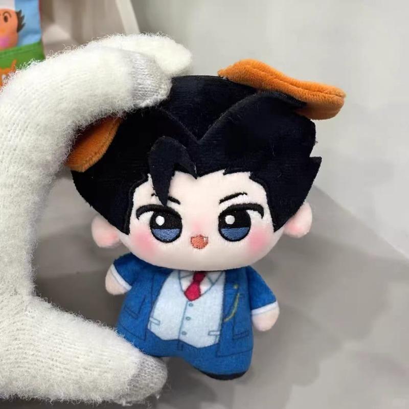 Fresh 10Cm Ace Attorney Phoenix Wright And Miles Edgeworth Plushy Items Lovely Beast Auditory Cotton Manga Merchandise Otaku Assortment