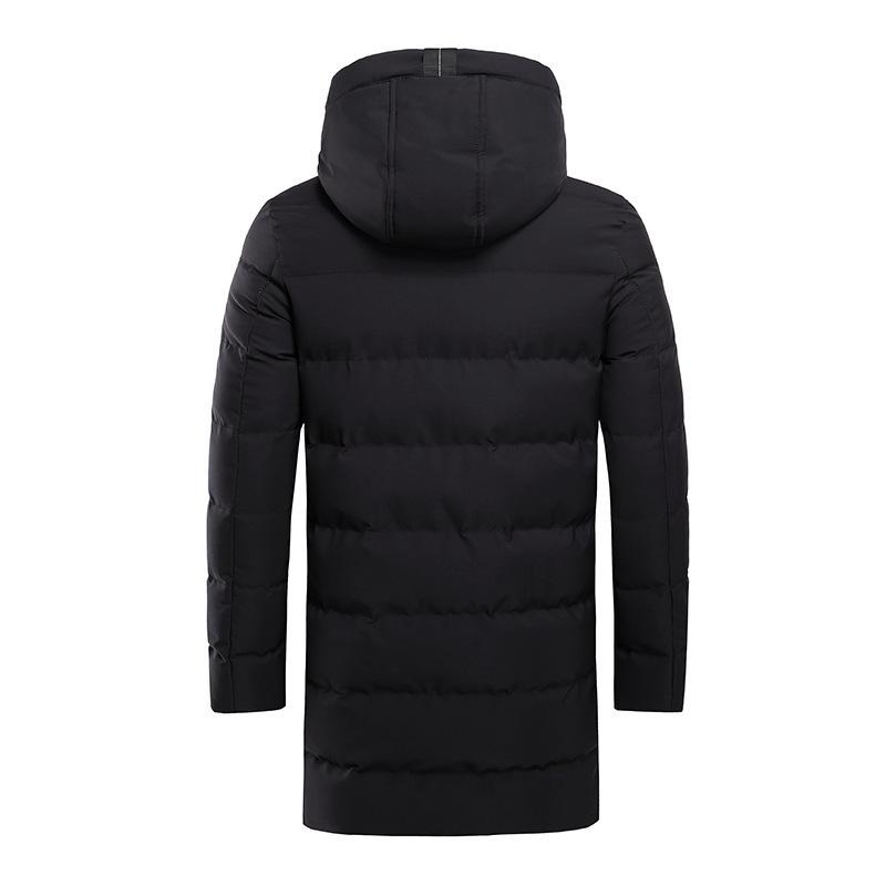 Cozy Up Men's Winter Hooded Coat Waterproof Warm Long Puffer Jacket Parka