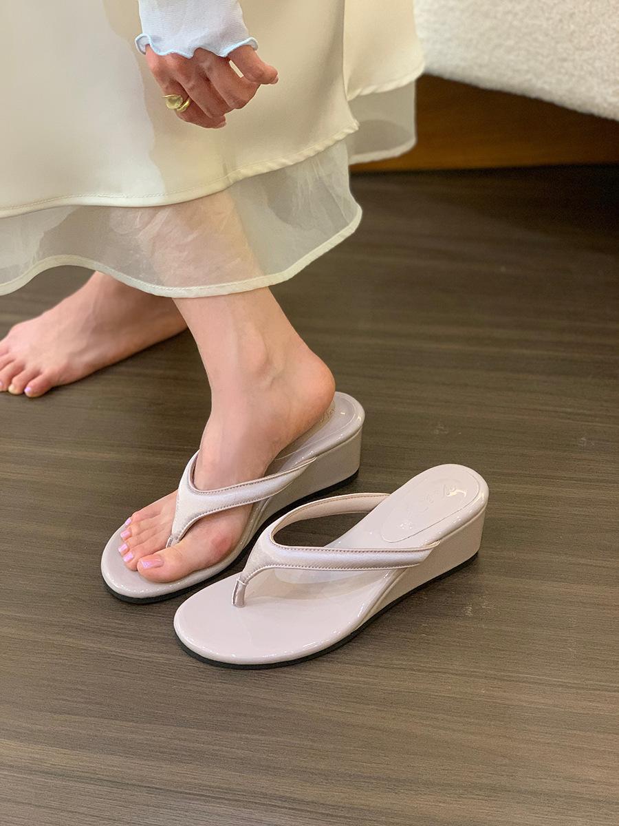 

Леопардовый принт шлепанцы на щипцах женская верхняя одежда темперамент фея босоножки на высоком каблуке 40 фиолетовый