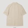 [ShS S miSS] Linen Two Button Half Sleeve Jacket Swwjkp22050 Be
