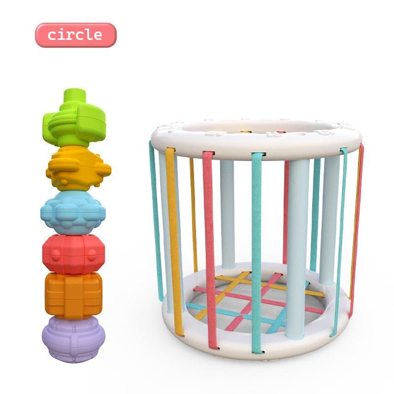 

Montessori Baby Toys 18 Months Sensory Development Learning Educational Toys Colorful Blocks Sorting Game For Babies Infant