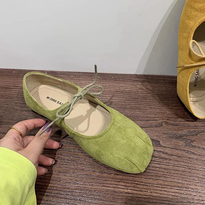 Fashion SUOJIALUN 2025 Spring New Women Flat Shoes Fashion Round Toe Shallow Slip On Ballerinas Shoes Soft Flat Heel Casual Ballet Shoes