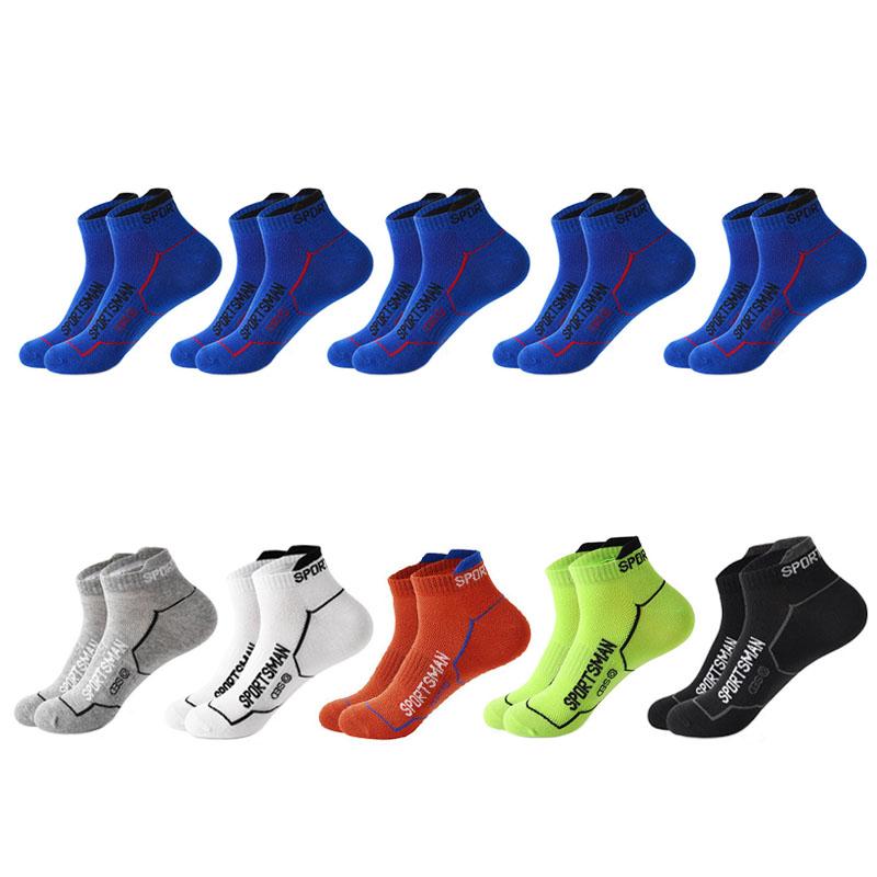 6/10 Pairs Men Socks Autumn And Winter Socks Sports Mesh Running Socks Wicking Sweat Deodorant Short Socks Casual Cotton Socks