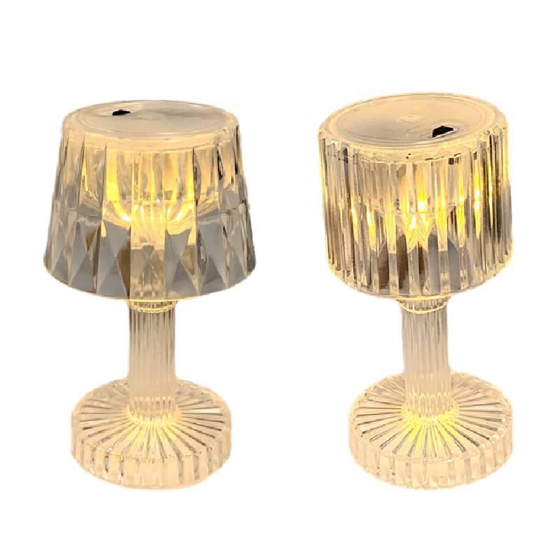 Mini Crystal Ambience Night Light Bedroom Table Lamp Decoration Ornament Props