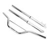 22mm Motorcycle Handlebar with Front Fork Shock Absorber Set Metal Alloy Replacement for Apollo Motocross Mini Dirt Pit