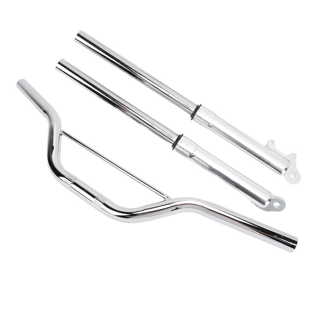 22mm Motorcycle Handlebar with Front Fork Shock Absorber Set Metal Alloy Replacement for Apollo Motocross Mini Dirt Pit