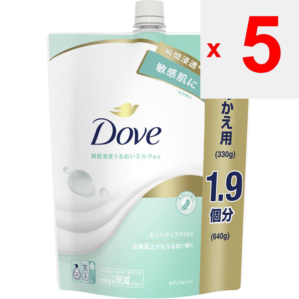 UNILEVER Dove Body Wash Sensitive Mild Refill 640g General Purpose (Dove) Body Soap Directions for Use] - Liquid Type. <How To Refill the Bottle> - Ho
