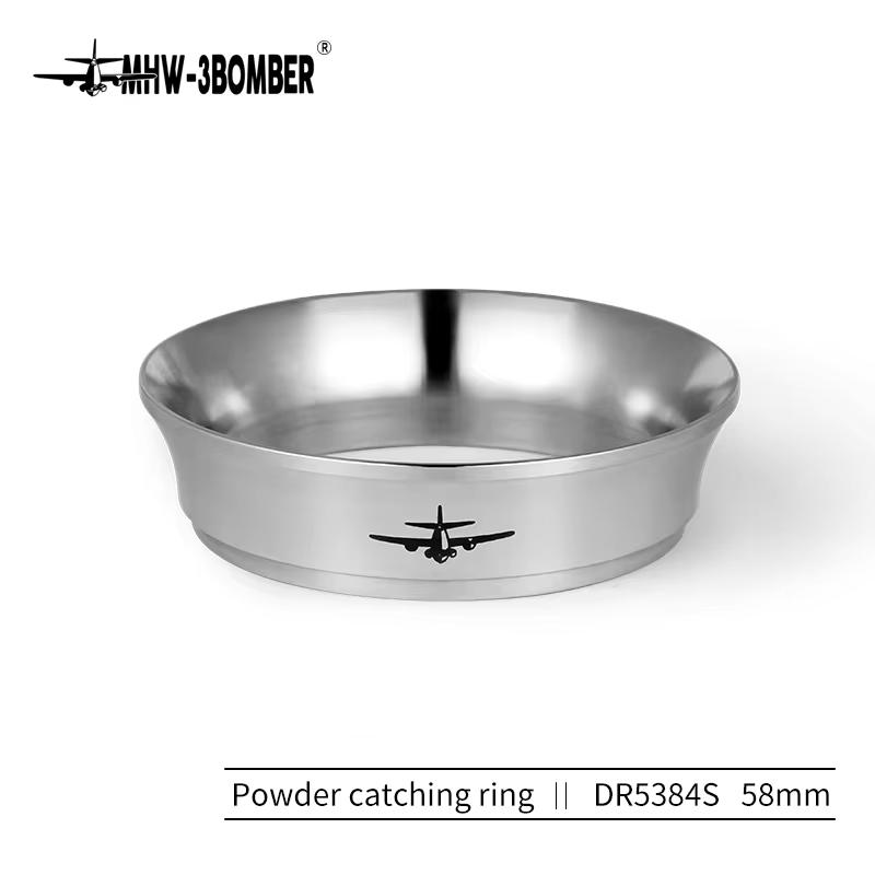 MHW-3BOMBER Espresso Coffee Dosing Funnel Compatible 51/53/54/58mm Portafilter Stainless Steel Coffee Dosing Ring Barista Tools 3