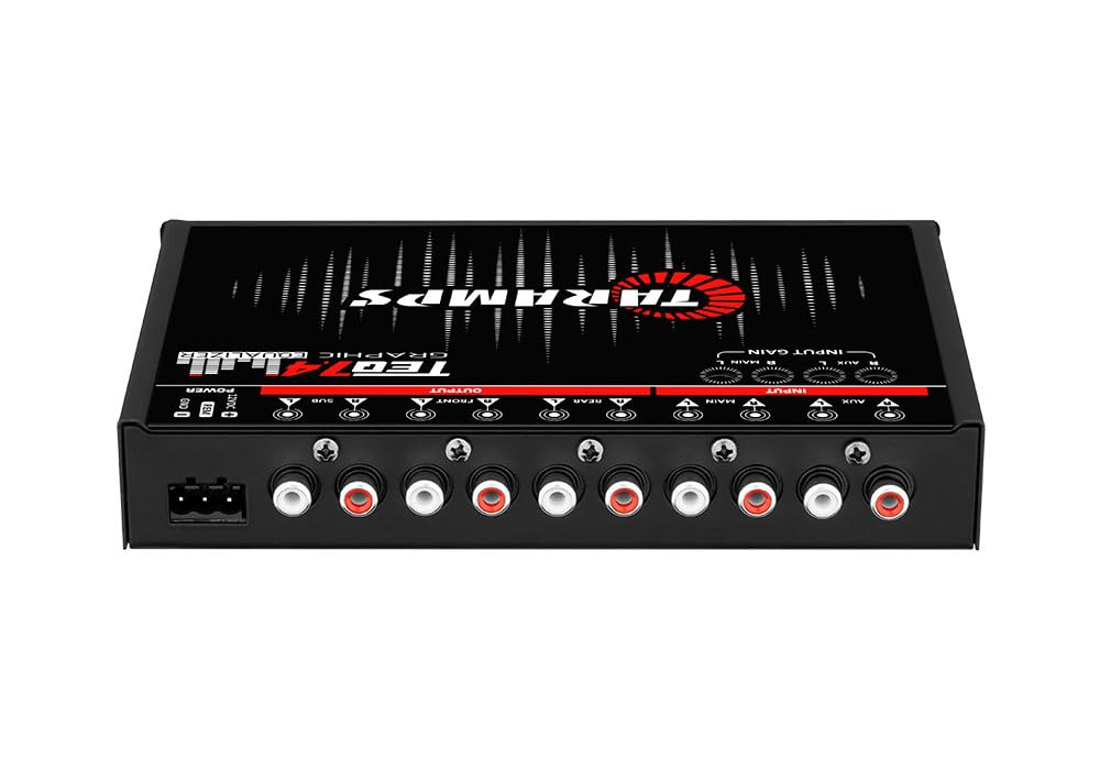 TARAMPS TEQ 7.4 Pro Car Audio System 7 Band Graphic Equalizer EQ Blue Lighting