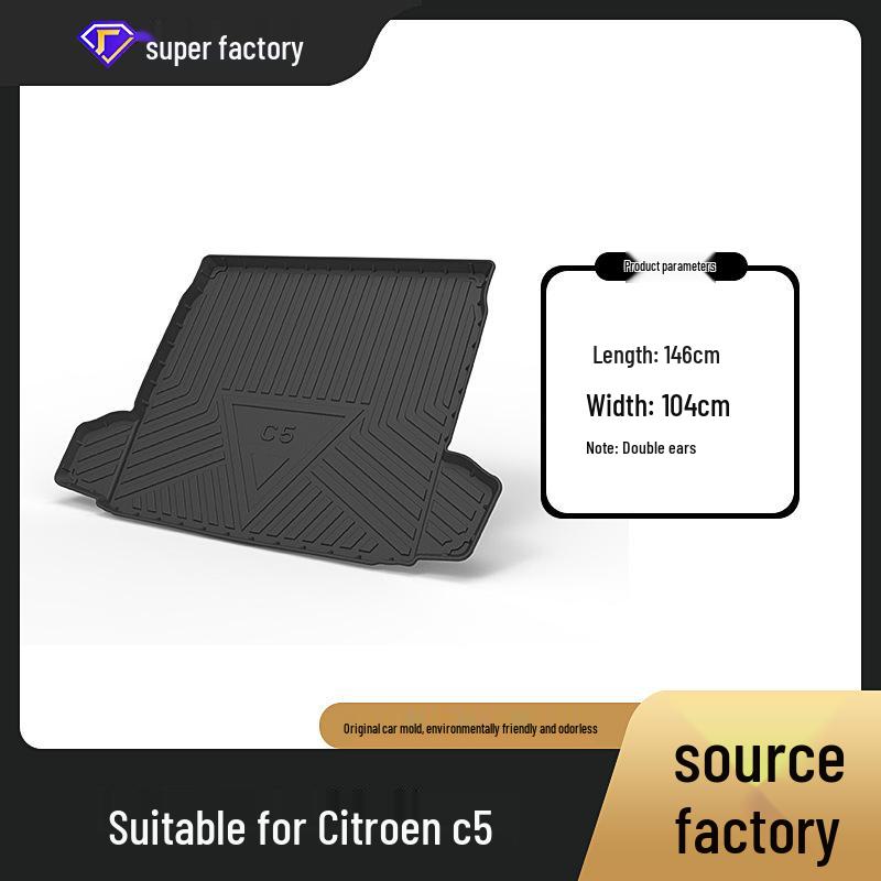 

Индивидуальный коврик в багажник для Citroen C3-XR, C5 и C6 - Украшение и аксессуар для заднего багажника TPE Trunk Mat