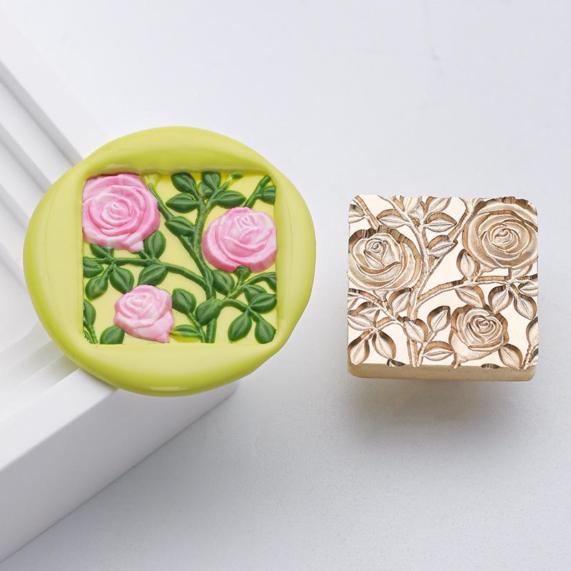 Embossed Plants Flowers Lacquer Seals and Seals Are for Stamps Wedding Invitations Gift Packaging and Decoration