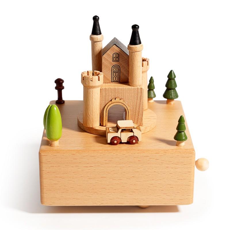 Custom Engraved Wooden Music Box Creative Home Decor Craft Birthday Gift Toy