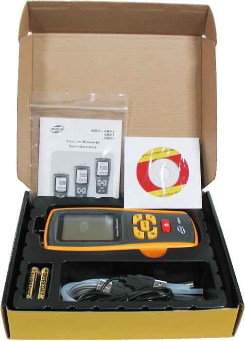 MANOMETER Differential Digital Pressure Gauge USB