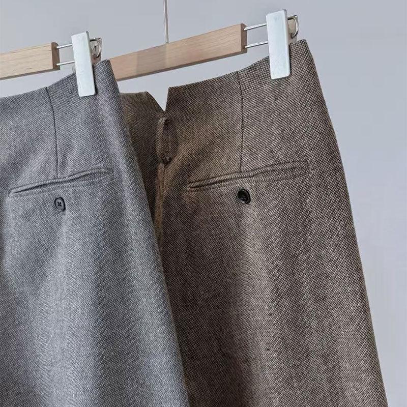 Women s Retro Jacquard High-Waist Scythe Pants - Early Spring 26 Large