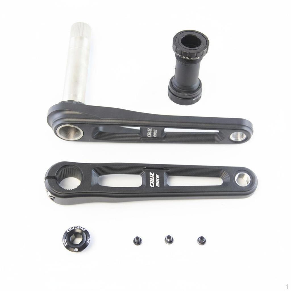 Aluminum Alloy Crankset CNC Machined Hollow Bike Lightweight 170mm Crank Arms for Cyclists,