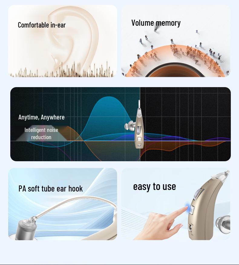 Elderly Hearing Aid VHP-1301: Genuine Sound Amplifier & Assistive Device