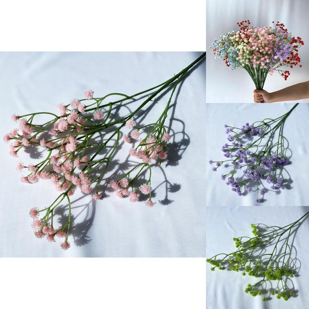 Fake Gypsophila Plastic Floral Bouquet For Wedding Photography Home Decoration