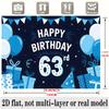 Party Backdrop Balloon Blue Flat Bunting Balloons Flags Hanging Hang Celebration Photo Booth Birthday Party Decor