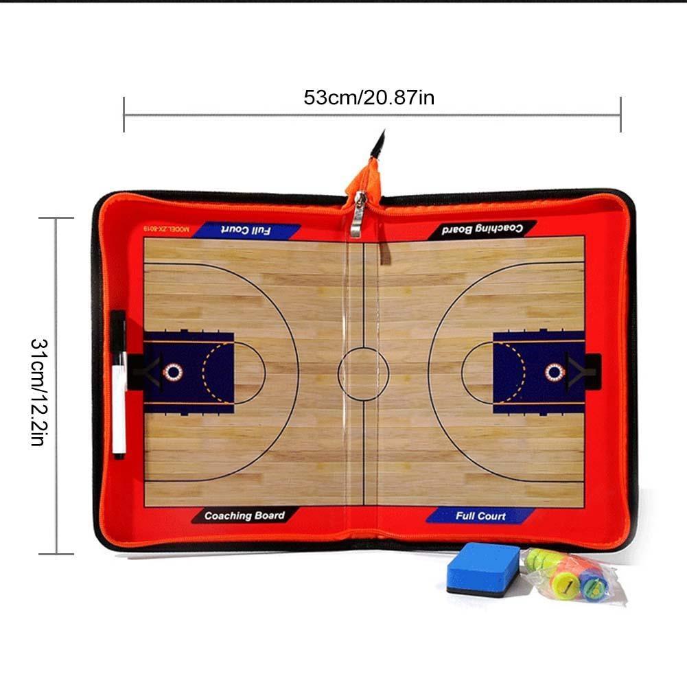 Профессиональная деревянная магнитная баскетбольная тактическая доска — фото 6