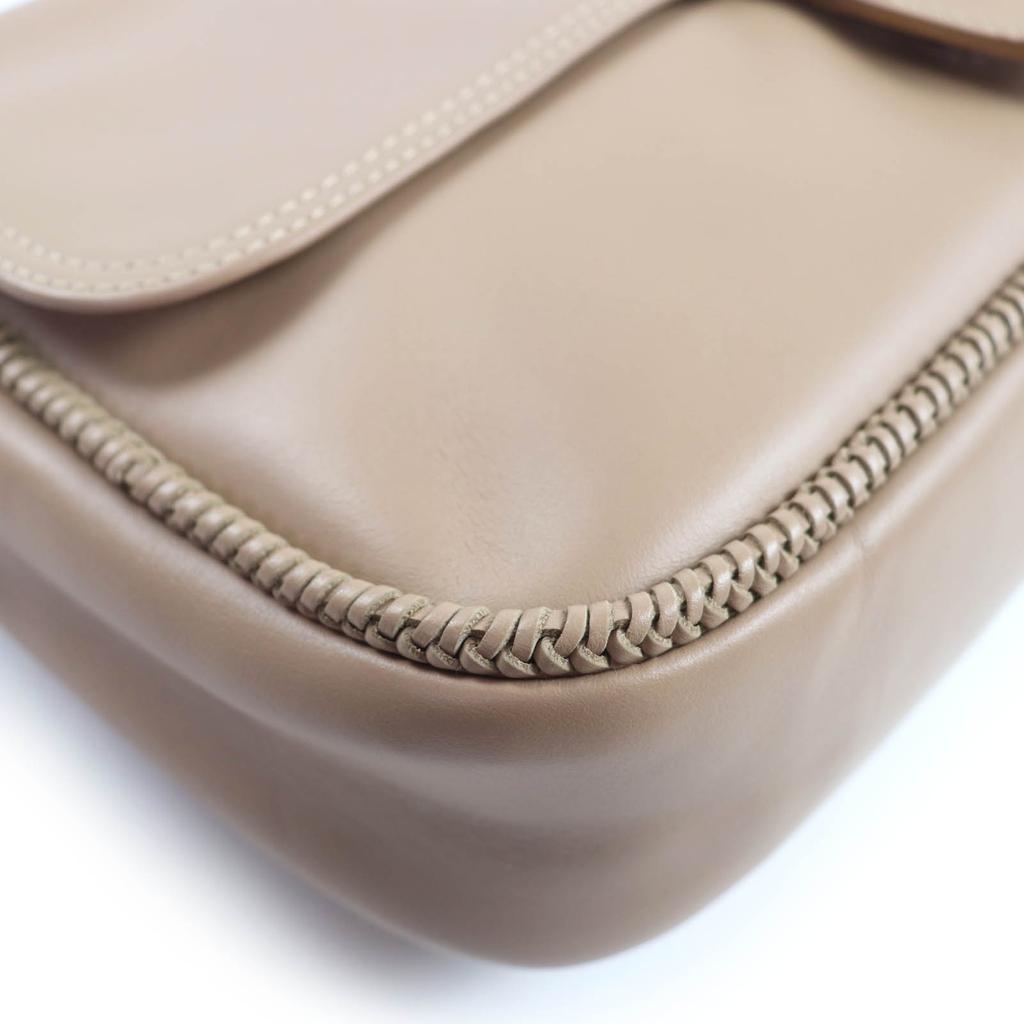 Excellent Longchamp Shoulder Bag Amazone Chain 2WAY handbag Brown leather Women Used