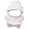 AXLUCE Lovebu Plush Clothes, Knit Hat, Cut and Sewn, 17cm (White)