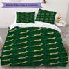 Springboks Rugby Pattern Bedding,Quilt Set Quilt Cover Pillowcase Home Birthday Gift(1 * Duvet Cover + 2 * Pillowcase, Without Core)_lx