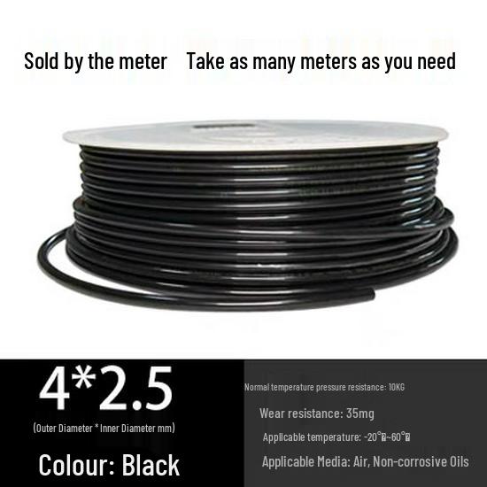 Telescopic Air Hose Set: 8mm/6mm Coil Tube, Scissor Lift Spring, Cylinder Connector Fittings