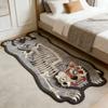 Creativity Bedroom Decor Irregular Shape Carpet Tiger Pattern Carpets for Living Room Anti Slip Cloakroom Floor Mat Washable Rug